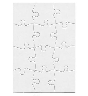 12pc 5.5 x 8 inch Blank Puzzle