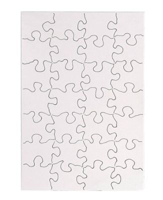 28pc 5.5 x 8 inch Blank Puzzle