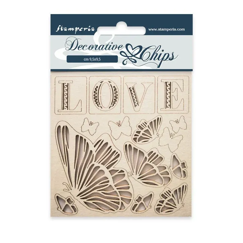 Love Decorative Chips - Lady Vagabond Collection - Stamperia