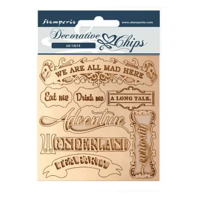 Alice - Frames Decorative Chips - Lady Vagabond Collection - Stamperia