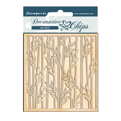 Sir Vagabond in Japan- Bamboo Decorative Chips - Lady Vagabond Collection - Stamperia