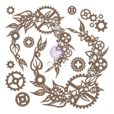 Steampunk Wreath - Finnabair Decorative Chipboard