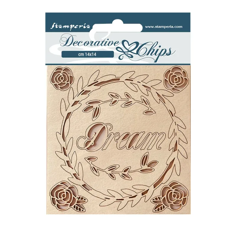 Rose Parfum - Dream Decorative Chips - Lady Vagabond Collection - Stamperia