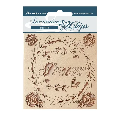 Rose Parfum - Dream Decorative Chips - Lady Vagabond Collection - Stamperia