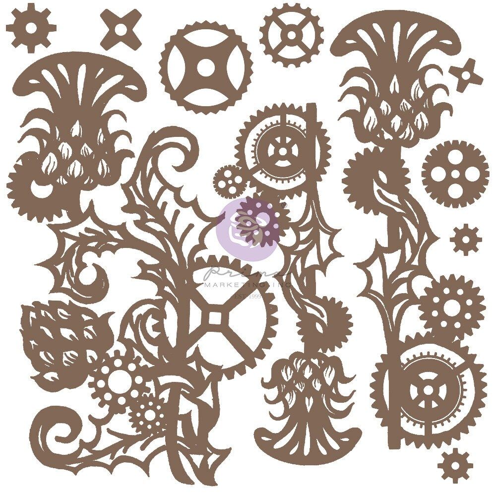 Mechanical Thistle - Finnabair Decorative Chipboard
