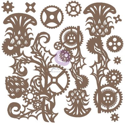 Mechanical Thistle - Finnabair Decorative Chipboard