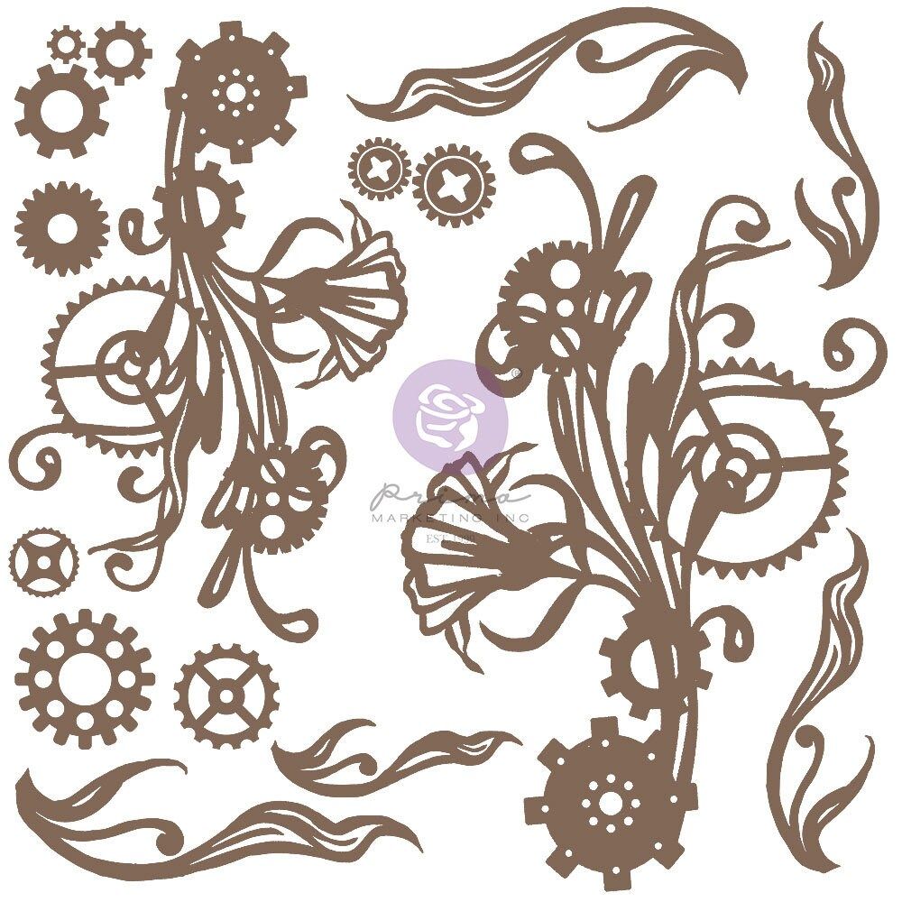 Mechanical Flourishes - Finnabair Decorative Chipboard