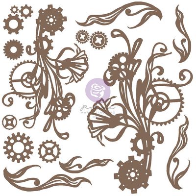 Mechanical Flourishes - Finnabair Decorative Chipboard