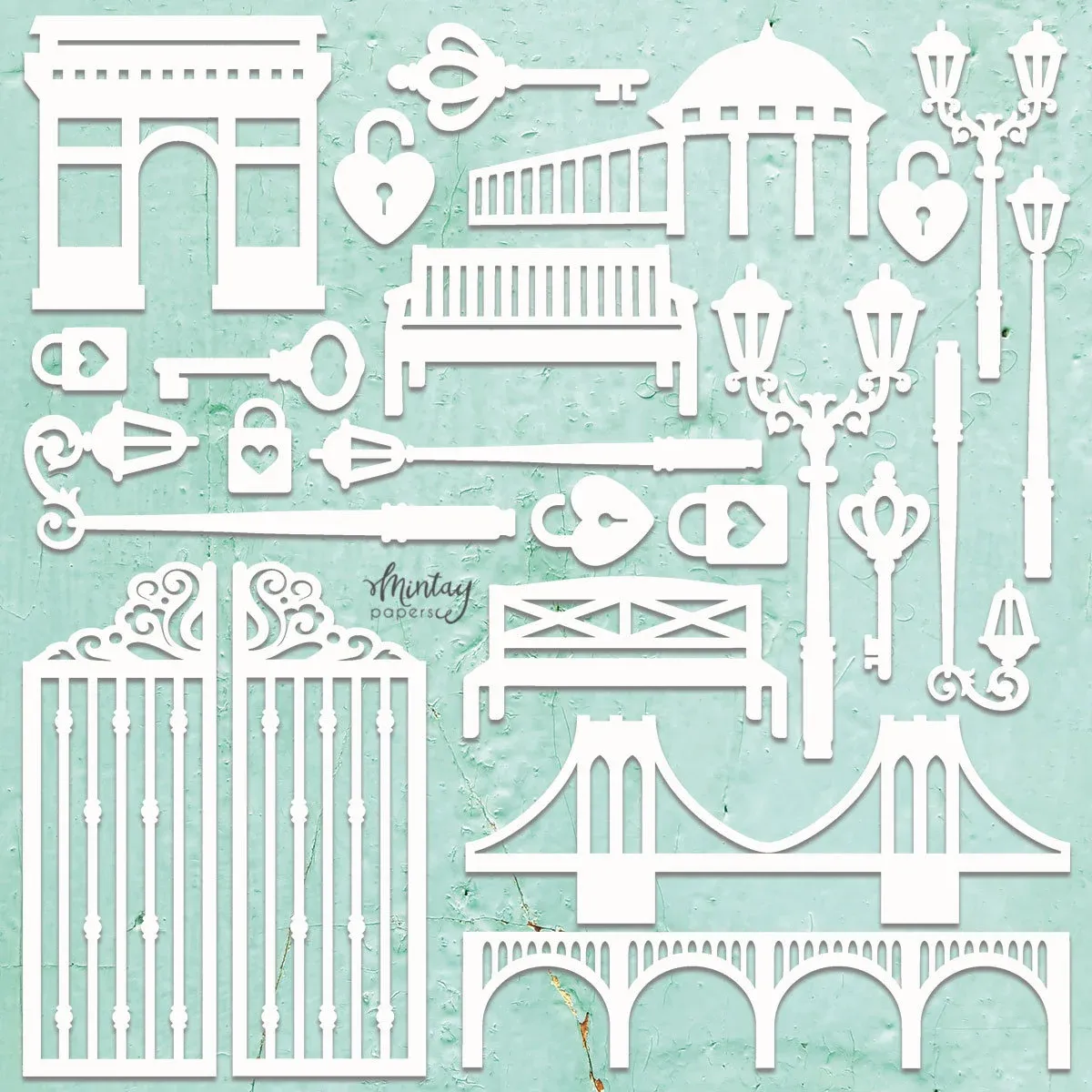 City Set Chipboard - Mintay