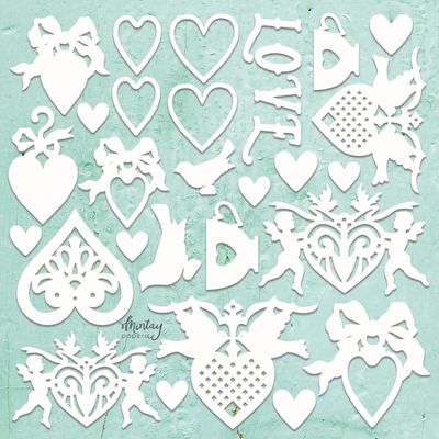 Love Set Chipboard - Mintay