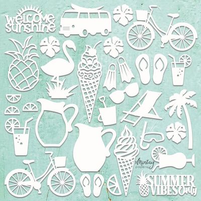 Summer Set Chipboard - Mintay