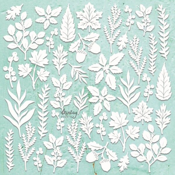 Nature 2 Chipboard Set - Mintay