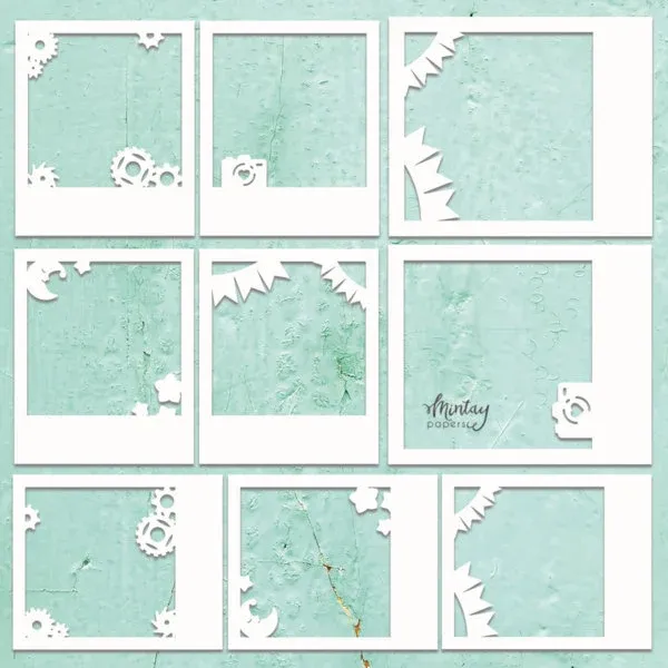 Photo Set 3 Chipboard - Mintay