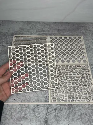 Pattern 1 Chipboard - Mintay