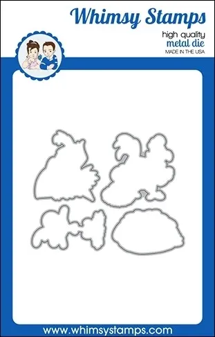 What the Cluck Outlines Die Set - Whimsy Stamps