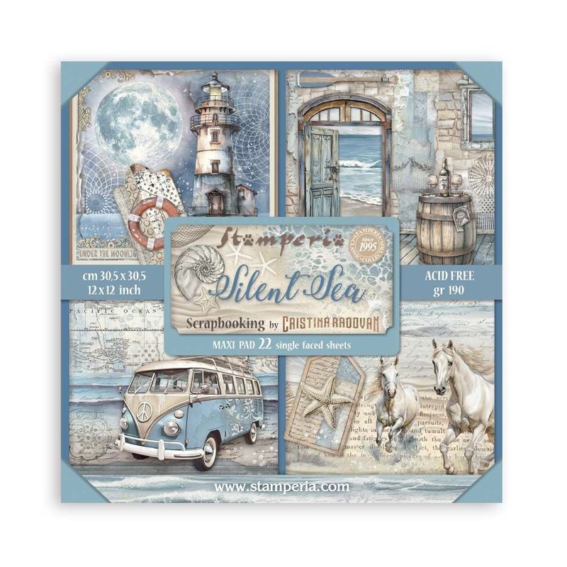 Silent Sea XL 12x12 - Stamperia
