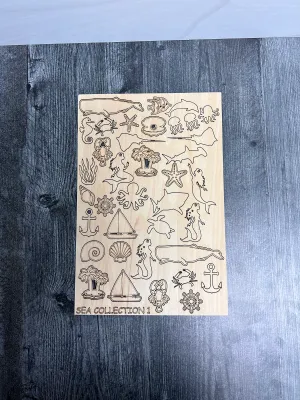 Sea Collection Chipboard