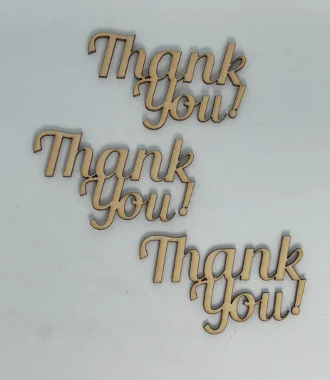 Thank You - Wood Cut Out