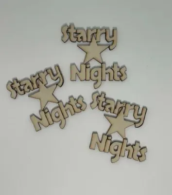 Starry Night *New Font* - Wood Cut Out