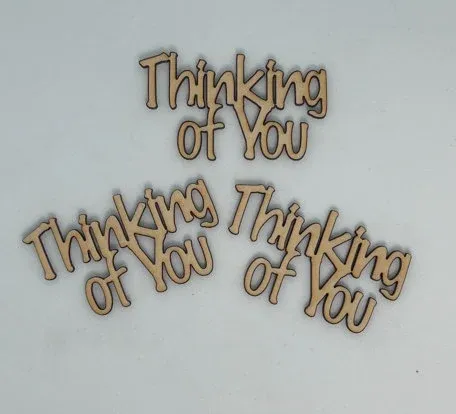 Thinking of You - Wood Cut Out