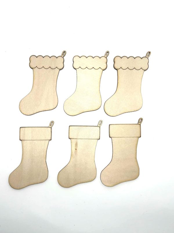 Christmas Stockings - Wood Cut Out