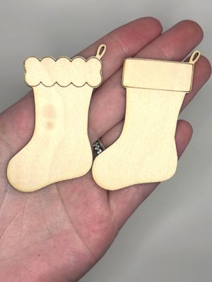 Christmas Stockings - Wood Cut Out