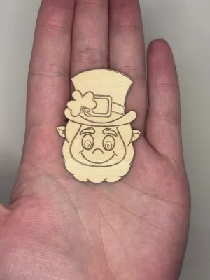 Leprechaun Face - Wood Cut Out
