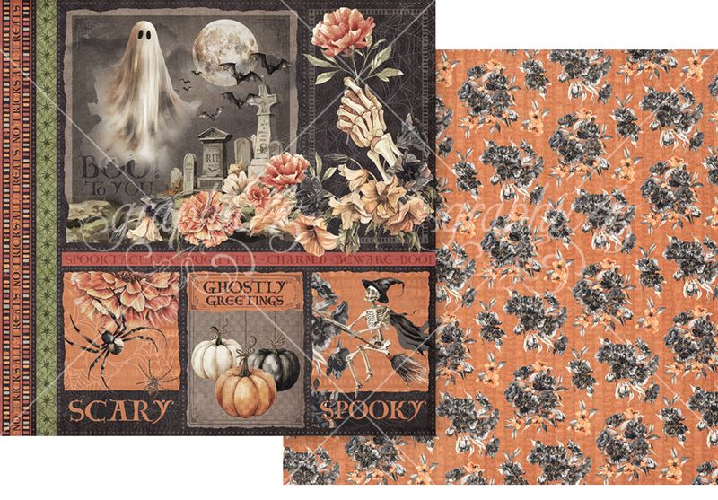 Ghostly Greetings 12x12 - Graphic 45 Collection