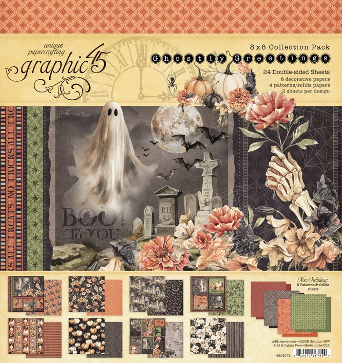 Ghostly Greetings 8x8 - Graphic 45