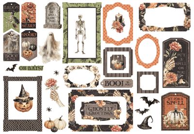Ghostly Greetings - Graphic 45 Tags and Frames