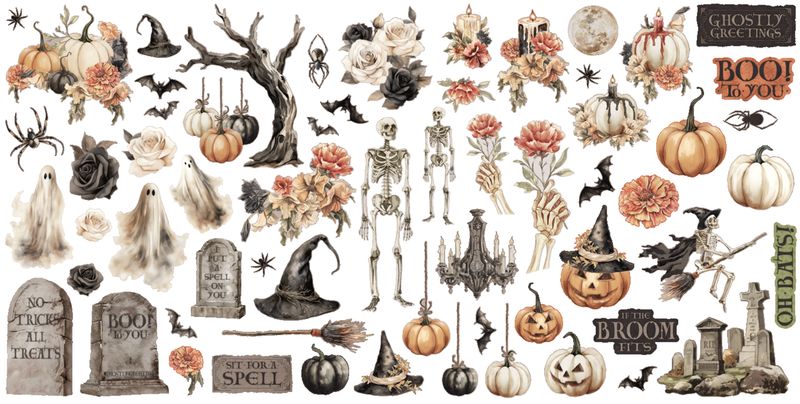 Ghostly Greetings - Graphic 45 Ephemera
