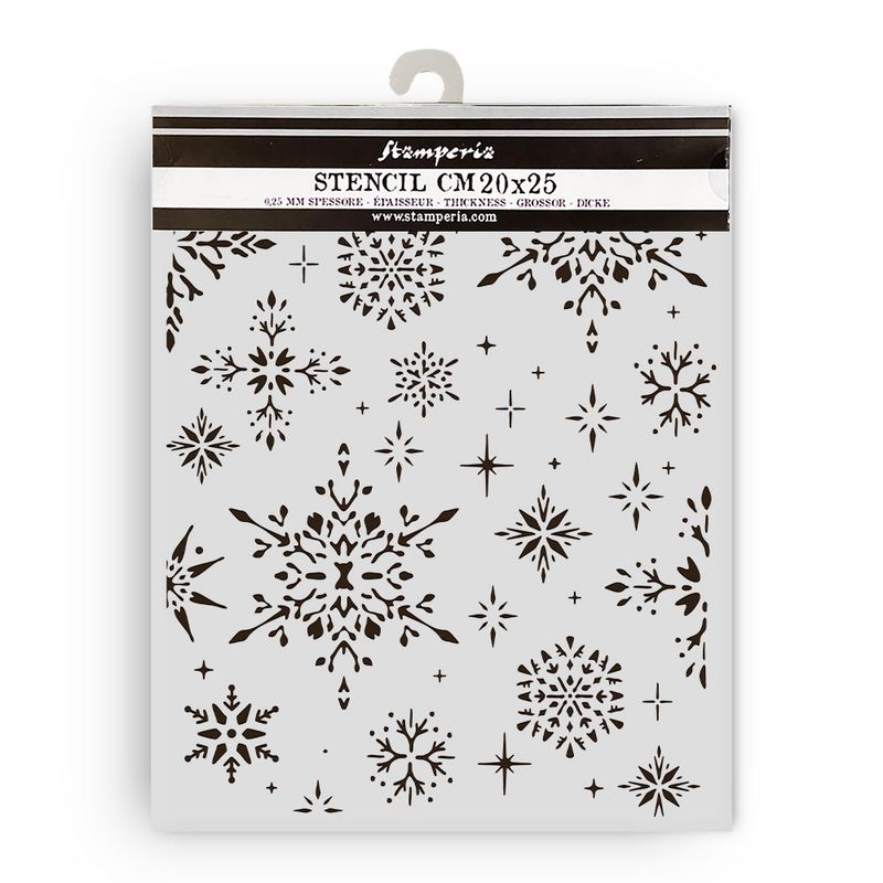 The Owl's House Snowflakes Stencil - Stamperia