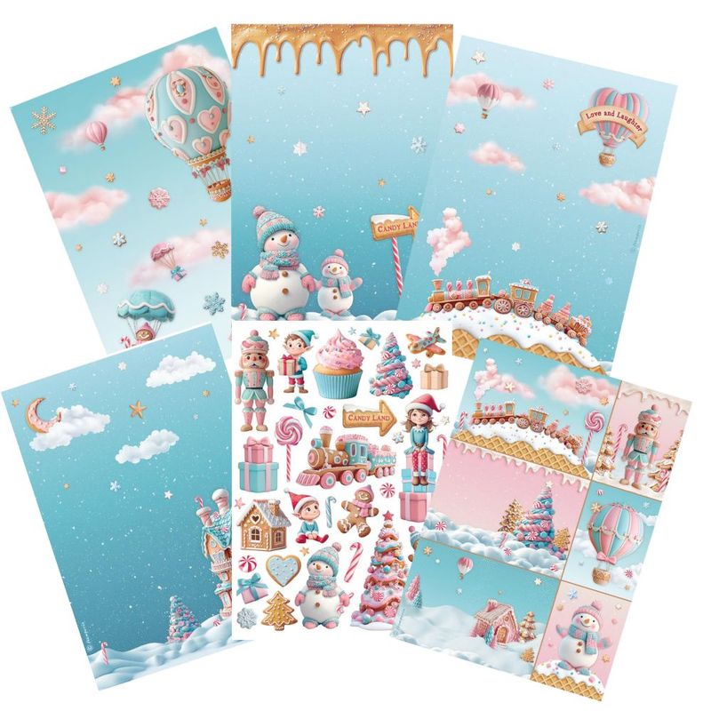 Candy Christmas A4 - Stamperia