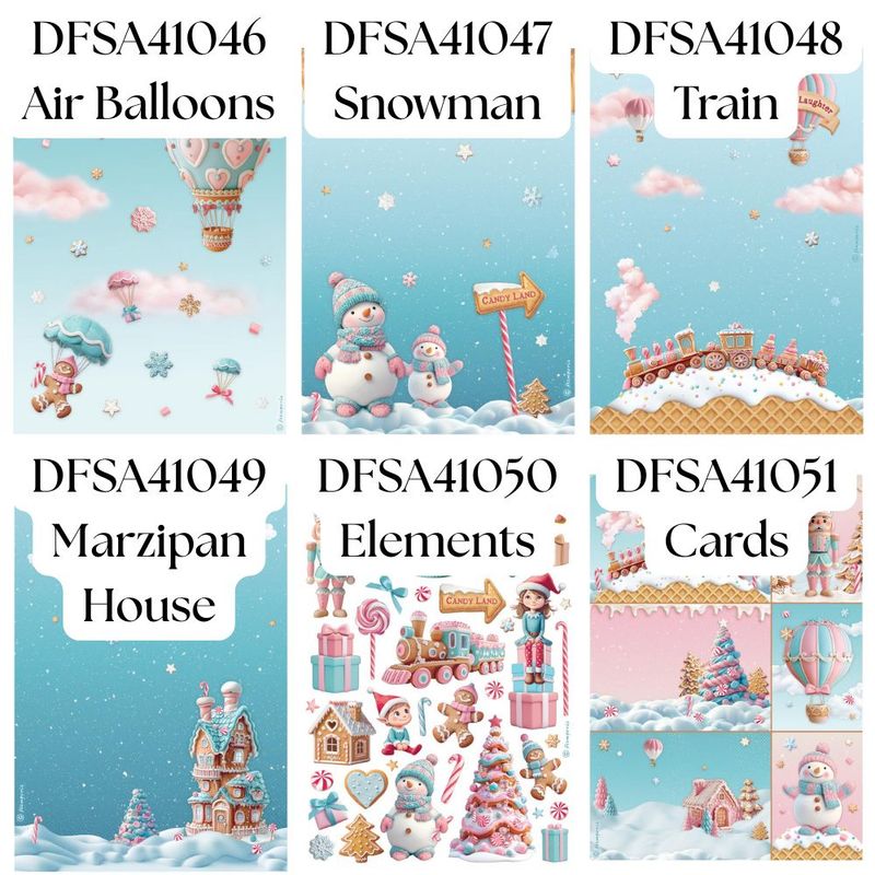 Candy Christmas A4 - Stamperia