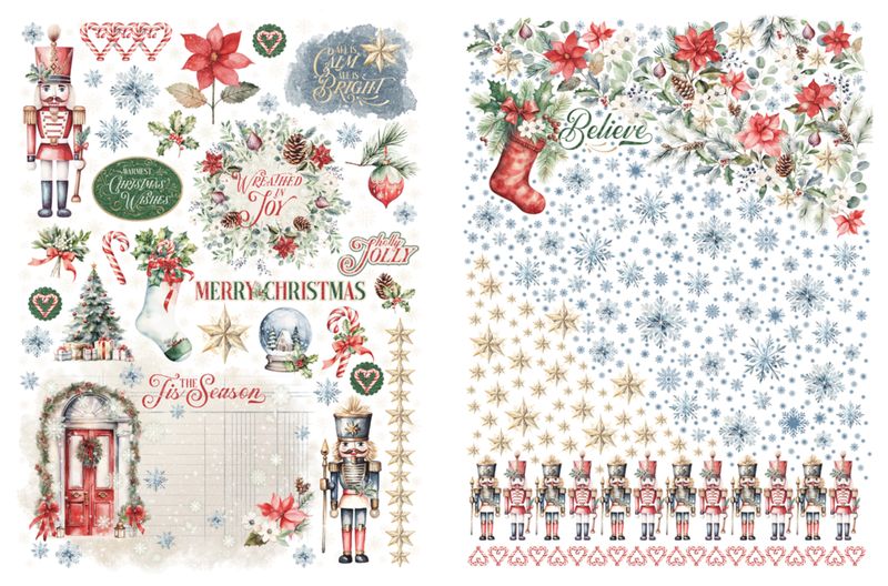 Deck the Halls - Graphic 45 Rub-On Transfers