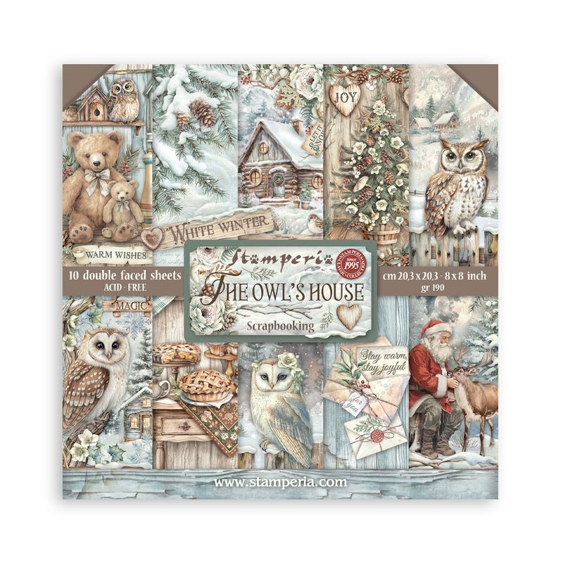 The Owl&#39;s House 8x8 - Stamperia