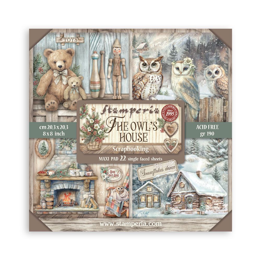 The Owl's House XL 8x8 - Stamperia