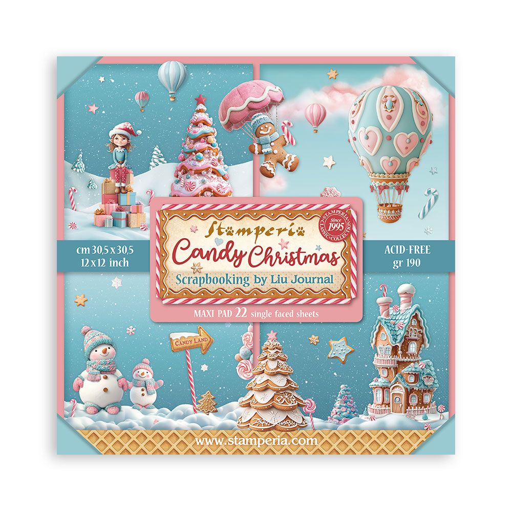 Candy Christmas XL 12x12 - Stamperia