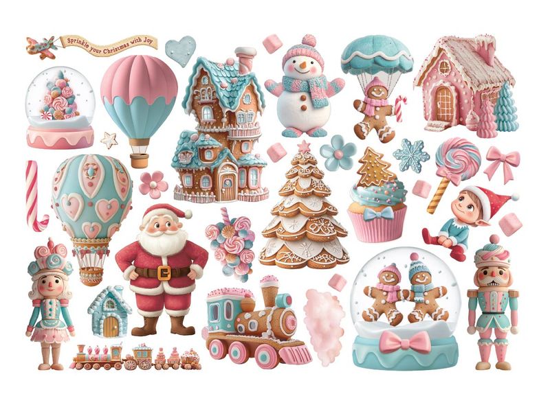 Candy Christmas Ephemera - Stamperia