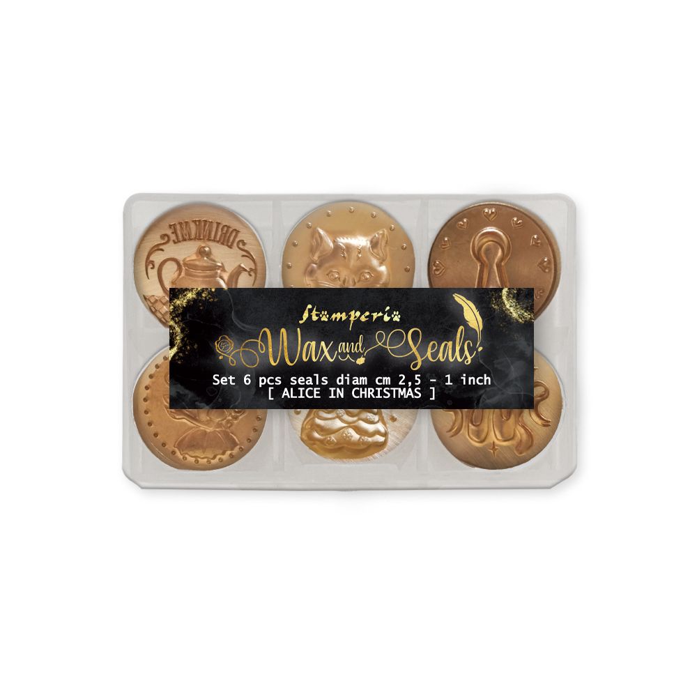 Wax Seal Set- Stamperia Alice in Christmas Seal Set
