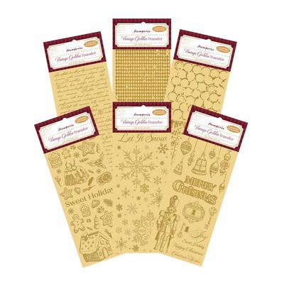 Alice in Christmas - Stamperia Vintage Golden Transfers