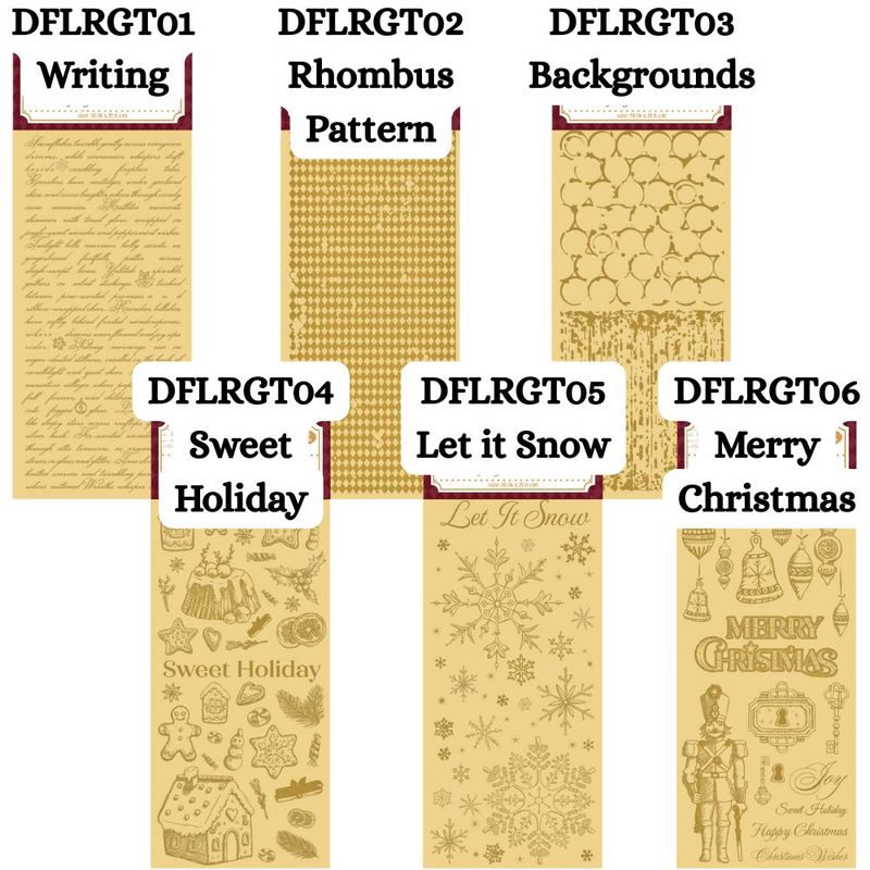 Alice in Christmas - Stamperia Vintage Golden Transfers