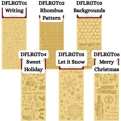 Alice in Christmas - Stamperia Vintage Golden Transfers Alice in Christmas - Stamperia Vintage Golden Transfers