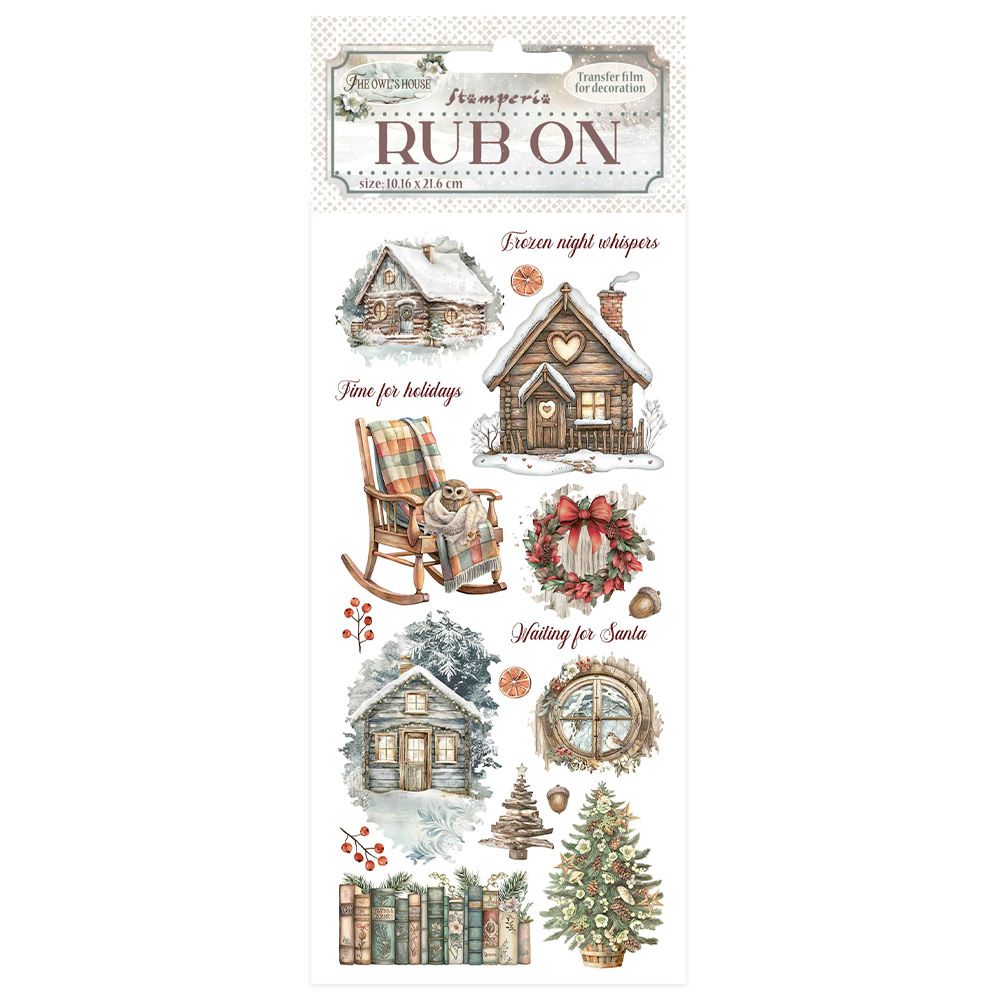The Owl&#39;s House - Stamperia Rub Ons, Design: Cottage