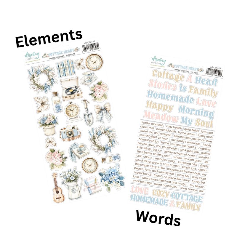 Cottage Heart Stickers - Mintay Papers