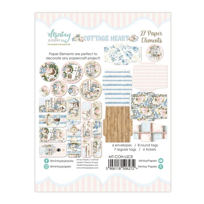 Cottage Heart Paper Elements - Mintay Papers