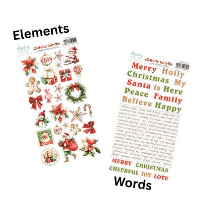 Holly Jolly Stickers - Mintay Papers