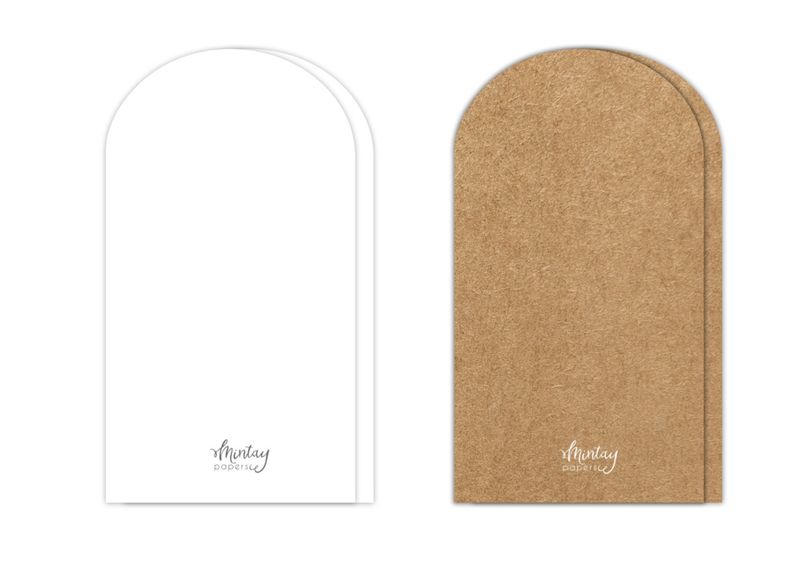 Arch Card Bases - Mintay Papers