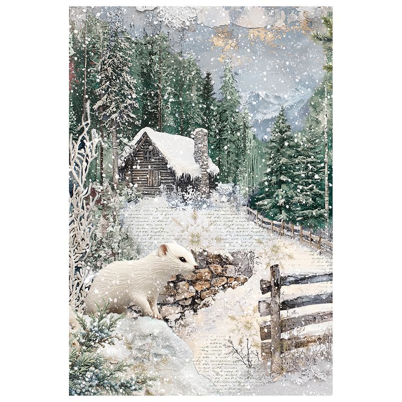 Forest Tales A4 Mixed Rice Paper 4/pkg - Ciao Bella