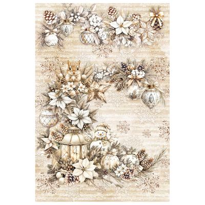 Winter Season A4 Mixed Rice Paper 4/pkg - Ciao Bella